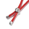 Twisted Nylon Cord Silder Bracelets DIY-B066-03P-29-3