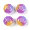 Triple Color Resin European Beads RESI-F055-06G-1