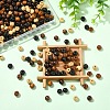 500Pcs 5 Colors Natural Wood Beads WOOD-YW0001-97-4