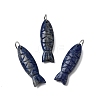Natural Dyed Lapis Lazuli Carved Pendants G-G314-01P-05-1
