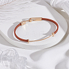 1Pc PU Leather Bangles for Women BJEW-LP0003-49A-3