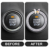 2Pcs Alloy Rhinestone Car Stickers STIC-CN0001-08-5
