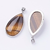 Natural Tiger Eye Big Pendants G-I184-02-2