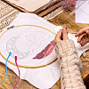 Glitter Acrylic Thread Winding Boards DIY-WH0581-17-6