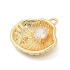 Brass Micro Pave Cubic Zirconia Pendants KK-I380-22G-2