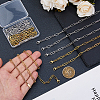 10Pcs 2 Colors 316L Surgical Stainless Steel Paperclip Chain Necklaces NJEW-DC00010-3