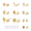 Alloy Stud Earring Findings PALLOY-TA0002-12LG-2