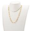 Brass Paperclip Chain Necklace & Bracelet & Anklet & Dangle Earring Jewelry Sets SJEW-JS01184-5