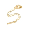 Brass Micro Pave Cubic Zirconia Ends with Chain KK-H480-53G-1