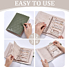 Portable Travel PU Leather & PVC Loose Leaf Binder Jewelry Books AJEW-WR0003-78B-3