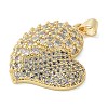 Brass Micro Pave Cubic Zirconia Pendants KK-K298-15H-G-2