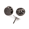 50Pcs Iron Butterfly Clutches Pin Backs IFIN-H066-01B-2
