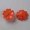 Transparent Frosted Acrylic Bead Caps X-MACR-S371-04A-726-2