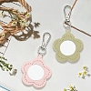 2Pcs 2 Colors PU Leather Pendant Decorations HJEW-CL0001-16B-4