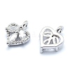 Eco-Friendly Brass Charms KK-P155-34P-02-NR-2