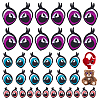 24Pairs 3 Styles Polyester Clothing Patches DIY-NB0015-79-1