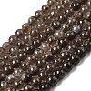 Natural Smoky Quartz Beads Strands G-B167-A09-6mm-2