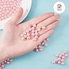 ABS Plastic Imitation Pearl Round Beads PH-MACR-F033-8mm-18-3