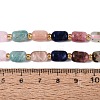 Natural Sodalite & Rhodonite & Prehnite & Amethyst & Rose Quartz & Flower Amazonite & Sunstone Beads Strands G-Q614-02A-02-5
