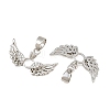 Brass Micro Pave Clear Cubic Zirconia Pendants CU-CBA6A75-08A-P-2