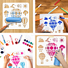 PET Hollow Out Drawing Painting Stencils DIY-WH0405-0040-4