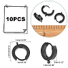 Unicraftale 10Pcs 304 Stainless Steel Huggie Hoop Earrings Findings STAS-UN0034-56-4