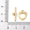 Heart Brass Toggle Clasps KK-G548-43G-05-4