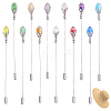 12Pcs Brass Brooches JEWB-HY00004-1