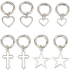8Pcs 4 Styles Alloy Shoe Charms AJEW-CP0006-53-1
