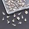  48Pcs 8 Style Brass Clear Cubic Zirconia Charms ZIRC-NB0001-87-3