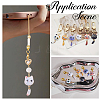 24Pcs 6 Colors Printed Alloy Pendants FIND-BM0001-80-5