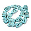 Synthetic Turquoise Beads Strands UNKW-T001-16-2