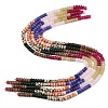 Natural Red Netstone & Dyed White Jade & Dalmatian Jasper Beads Strands G-Z135-C04-3