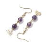 304 Stainless Steel & Natural Amethyst EJEW-JE06078-4