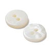 Natural Freshwater Shell Buttons BSHE-P033-06-3