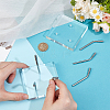 Square Clear Acrylic Crystal Rock Display Easels with 304 Stainless Steel Holder ODIS-WH0038-203-3