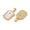 Rack Plating Brass Micro Pave Cubic Zirconia Pendants KK-U032-90G-09-2