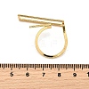 Brass Cuff Rings RJEW-Z097-04G-3