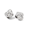 Hammered 304 Stainless Steel Beads STAS-B127-01P-03-2