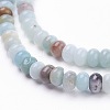 Natural Flower Amazonite Beads Strands G-F520-16-4