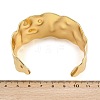 Simple 304 Stainless Steel Cuff Bangles for Women BJEW-P363-10G-5