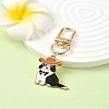 Cowboy Theme Alloy Enamel Pendant Decorations HJEW-YW00022-01-1