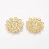 Brass Vintage Filigree Findings LS-KK-B554-G-2