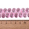 Baking Paint Transparent Glass Beads Strands GL-N005-02A-D01-5