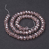 Glass Beads Strands GR10MMY-39L-3