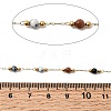 Handmade Gemstone Beads & 316 Stainless Steel Round Link Chains CHS-L033-07G-01-2
