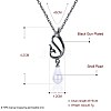 Fashion Brass Pendant Necklaces NJEW-BB23118-6