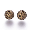 Tibetan Style Zinc Alloy Beads PALLOY-L230-01AB-NR-2