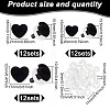 36 Sets 3 Styles Heart Flocky & Plastic Safety Craft Noses FIND-GO0002-16B-2