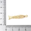 Brass Micro Pave Clear Cubic Zirconia Pendants KK-U064-18B-G-3